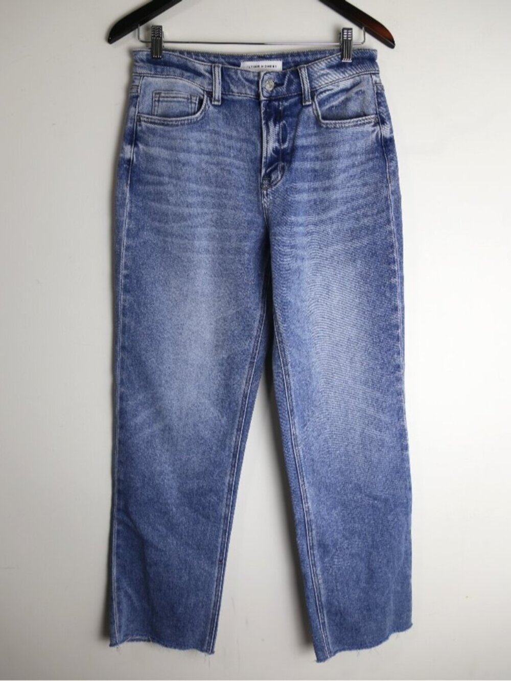 Flying Monkey Delectable High Rise Single Cuffed Crop Straight Jeans Size 28
